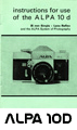 Click to download Alpa 10D user's manual.