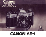 Click to download Canon AE-1 user's manual.