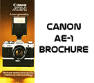 Click to download Canon AE-1 brochure.