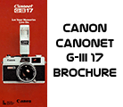 Click to download Canonet G-III 17 brochure.