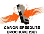 Click to download Canon Speedlite Brochure 1981.