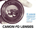 Click to download Canon FD Lenses 1972 user's guide.