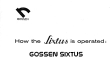 Click to download Gossen Sixtus user's manual.