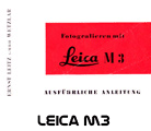 Click to download leica Leica M3 user's manual.