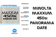 Click to download Minolta Maxxum 450si Panorama Date user's manual.