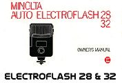 Click to download Minolta Auto Electroflash 28 & 32 user's manual.