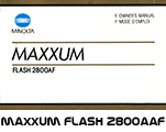 Click to download Minolta Maxxum Flash 2800AF user's manual.