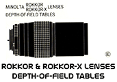 Click to download Minolta Rokkor & Rokkor-X Lenses Depth-of-Field Tables.