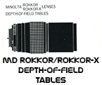 Click to download Minolta MD Rokkor & Rokkor-X Lens Depth-of-Field Tables.