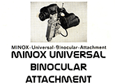 Click to download Minox Universal Binocular Attachment user's manual.