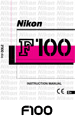Click to download Nikon F100 user's manual.