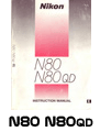 Click to download Nikon N80 & N80 QD user's manual.