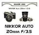 Click to download Nikon Nikkor 20mm f/3.5 user's manual.