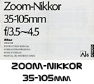 Click to download Nikon Zoom-Nikkor Auto 35-105mm f/3.5-4.5 user's manual.