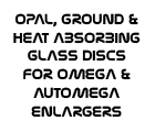 Click to download Omega Heat Absorbing Glass, Ground Glass and Opal Glass user's manual.