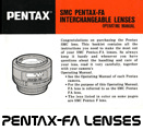 Click to download Pentax-FA Lenses instructions.