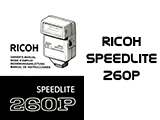 Click to download Ricoh Speedlite 260P user's manual.