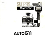 Click to download Sunpak Auto 611 user's manual.