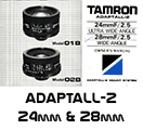 Click to download Tamron Adaptall-2 24mm & 28mm Lenses instructions.