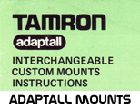 Click to download Tamron Adaptall Lens Mounts instructions.