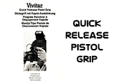 Click to download Vivitar Quick Release Pistol Grip instructions.